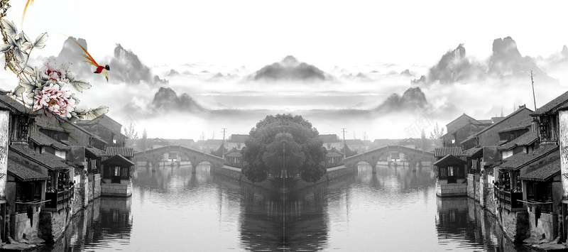 中国风中国画古建筑生活psd设计背景_新图网 https://ixintu.com 中国画 中国风 传承 传承与创新 历史 古代 古建筑 文化 生活 纪念
