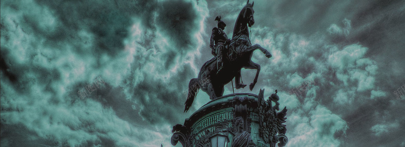 铜马将军乌云背景psd设计背景_新图网 https://ixintu.com 乌云 将军 海报banner 纹理 背景 质感 铜马