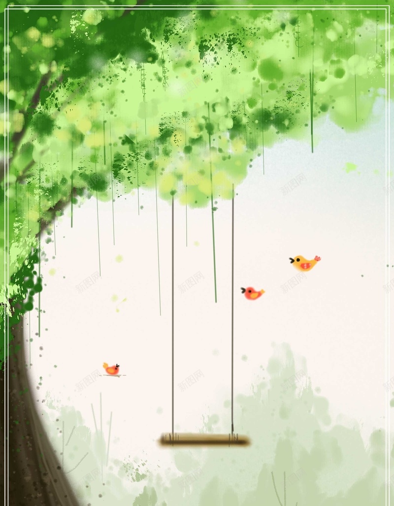 24节气立春绿色水彩植物背景psd高清背景_新图网 https://ixintu.com 24节气 psd分层 广告设计 春天 春季 树叶 植物 海报 源文件 绿色 花朵