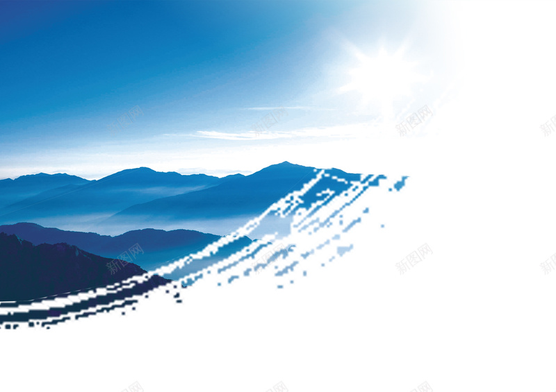 蓝色中国风画册内页psd设计背景_新图网 https://ixintu.com 中国风 科技 科技感 科技风 蓝色 高科技
