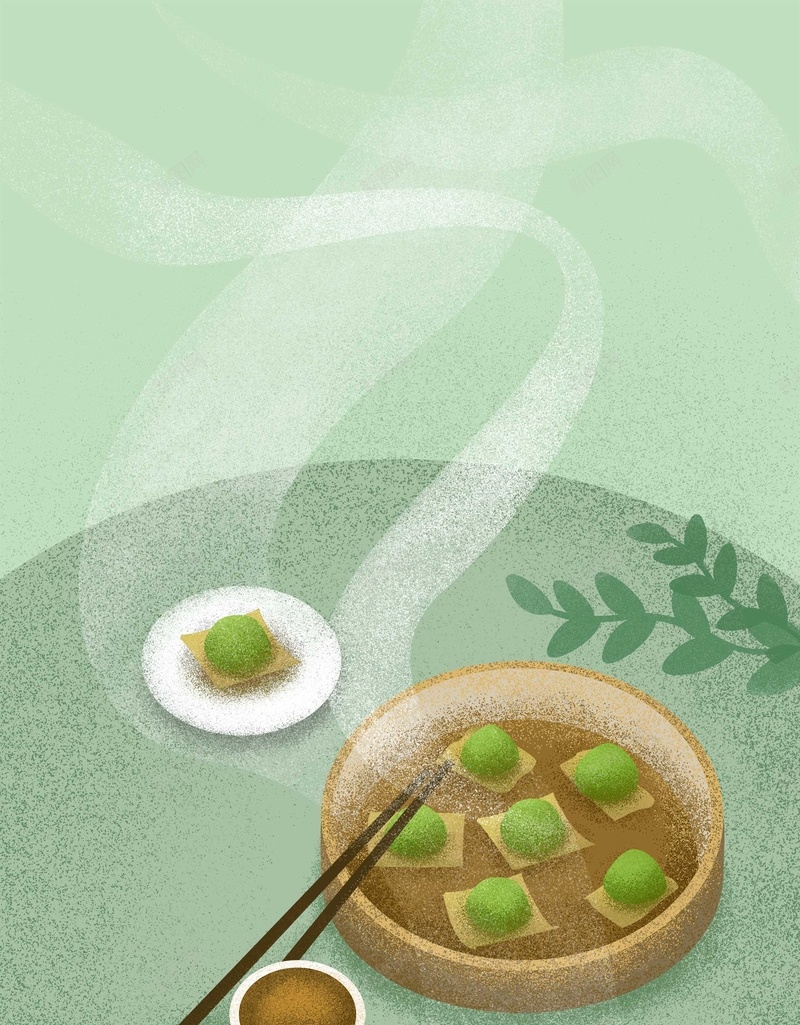 清明时节吃青团背景海报psd设计背景_新图网 https://ixintu.com 45 4月5日 木桌 桌布 海报 清明 清明吃青团 清明插画 清明海报 清明节 清明节插画 清明节海报 艾叶 艾草 蒸笼 蒸青团 青团 青团插画