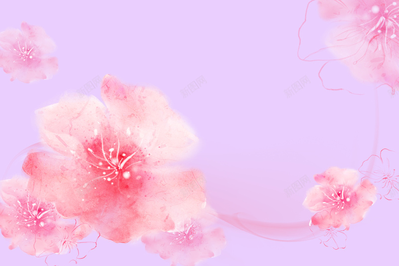唯美浪漫粉色花卉背景psd设计背景_新图网 https://ixintu.com 化妆品海报 唯美 少女 服装海报 浪漫 浪漫背景 粉色背景 花卉 花卉素材 花卉背景