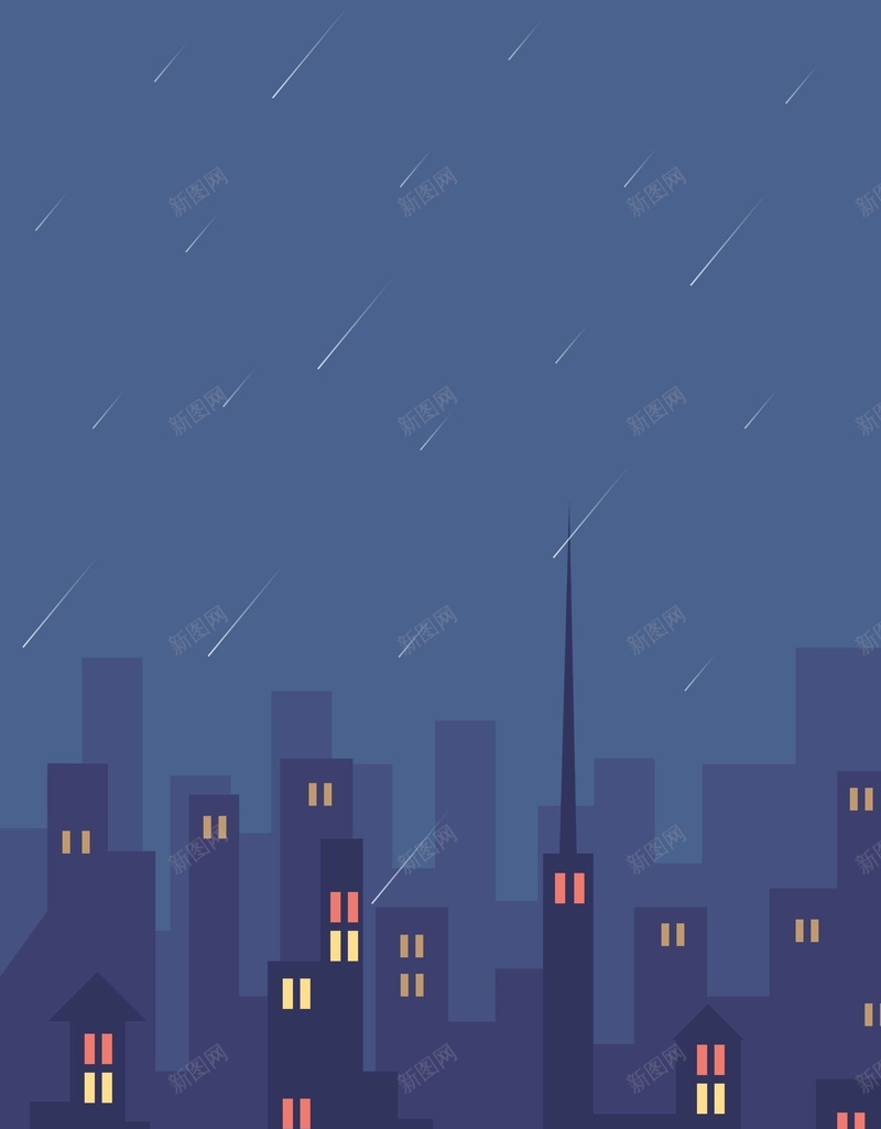 简约夜晚深色扁平化商品促销背景psd设计背景_新图网 https://ixintu.com 商品促销 宣传背景 扁平化建筑 扁平化远山 深色天空 深色背景 简约夜晚 远山剪影