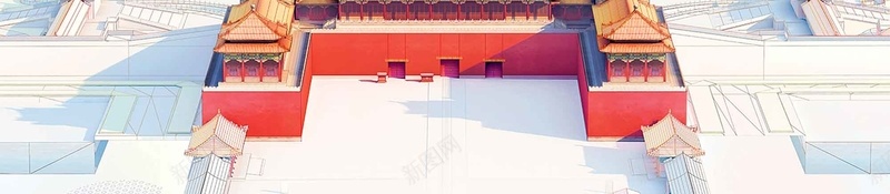 魅力中国城旅游psd设计背景_新图网 https://ixintu.com 中国城 北京旅行 手绘 故宫 旅游 秋季旅行 自驾游 设计 魅力