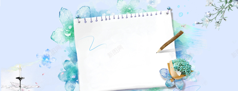 清新手绘教师节促销海报背景psdpsd设计背景_新图网 https://ixintu.com psd 促销海报 手绘 教师节 教师节促销 教师节快乐 清新 留言板 花 花束 蜡烛