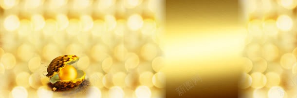 奢华珍珠金黄背景bannerjpg设计背景_新图网 https://ixintu.com banner 奢华 珍珠 背景 金黄