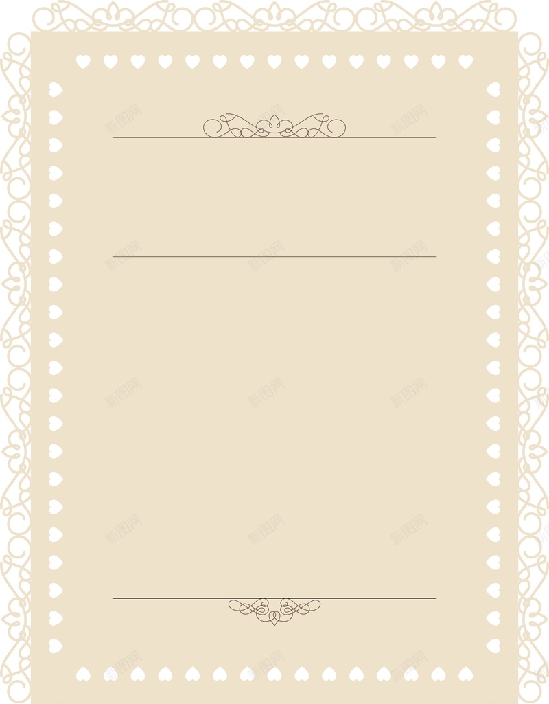 简约唯美欧式花边矢量背景ai设计背景_新图网 https://ixintu.com 促销海报 唯美 婚礼展板 欧式 简约 节日 花边 边框 矢量图