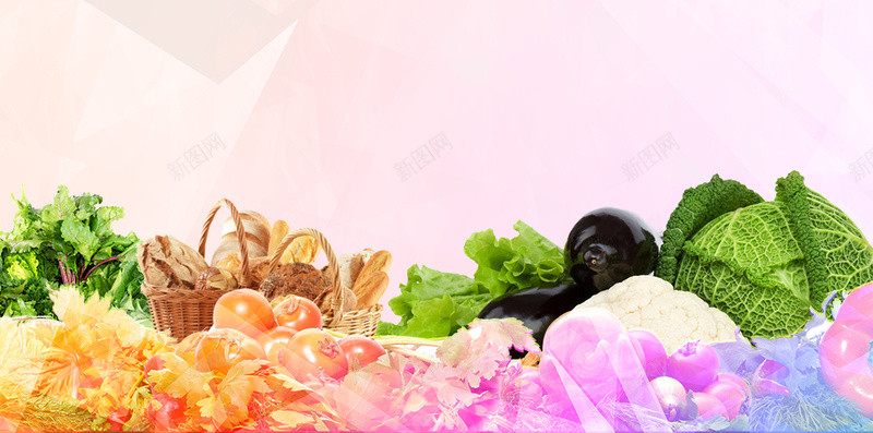 食品安全公益海报psd设计背景_新图网 https://ixintu.com H5素材背景 水果 篮子 色彩 葡萄 蔬菜 辣椒 食品安全