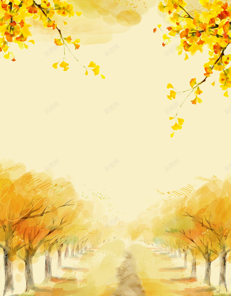 创意手绘风格秋分户外海报psd设计背景_新图网 https://ixintu.com 24节气 你好秋天 户外 手绘 树 秋分海报 秋季 秋季上新 秋游