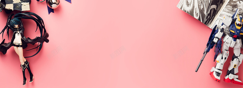 二次元背景图jpg设计背景_新图网 https://ixintu.com 二次元 海报banner 玩具 静物