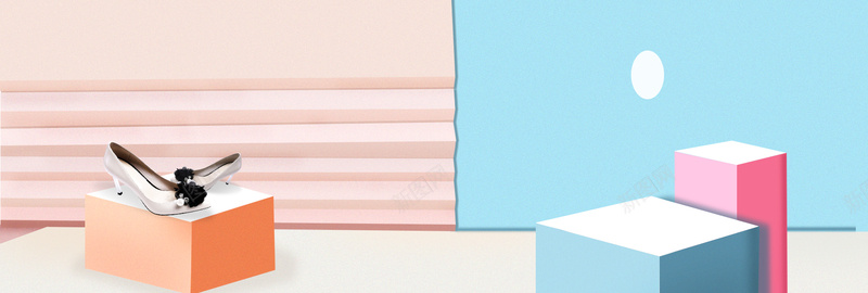 秋季新品女鞋上市促销拼接双色bannerpsd设计背景_新图网 https://ixintu.com 促销海报 换装 新品海报 时 秋天 秋季上新 秋季促销 秋季海报 秋季男女装上新 秋装上新 首页海报