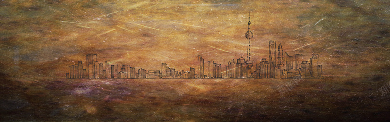 复古手绘建筑海报背景psd设计背景_新图网 https://ixintu.com 地产 复古 复古背景 大厦 建筑 手绘 梦幻 灰暗背景 纹理 质感