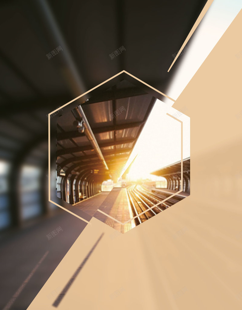 黄色城市铁路分割背景jpg_新图网 https://ixintu.com 摄影 风景 黄色城市铁路分割背景