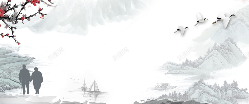 99重阳节文艺复古景色bannerjpg设计背景_新图网 https://ixintu.com 九月初九 关爱老年人 养老院海报 卡通老年人 夕阳红 敬老院海报 社区 老年文化 老年社区 重阳佳节