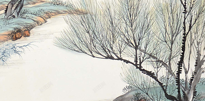 清明节柳树背景PSD分层H5背景psd设计背景_新图网 https://ixintu.com H5背景素材 PSD分层 中国风 柳树 柳树素材 树木 河流 清明节 清明节素材
