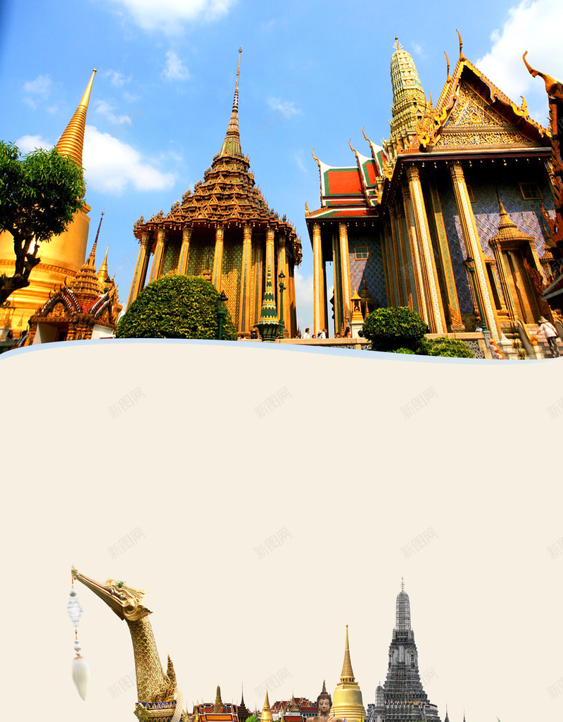 泰国旅游产品广告海报背景psd设计背景_新图网 https://ixintu.com 东南亚 大皇宫 广告设计 旅游 旅游广告 曼谷 泰国 泰国旅游产品广告 芭提雅 设计