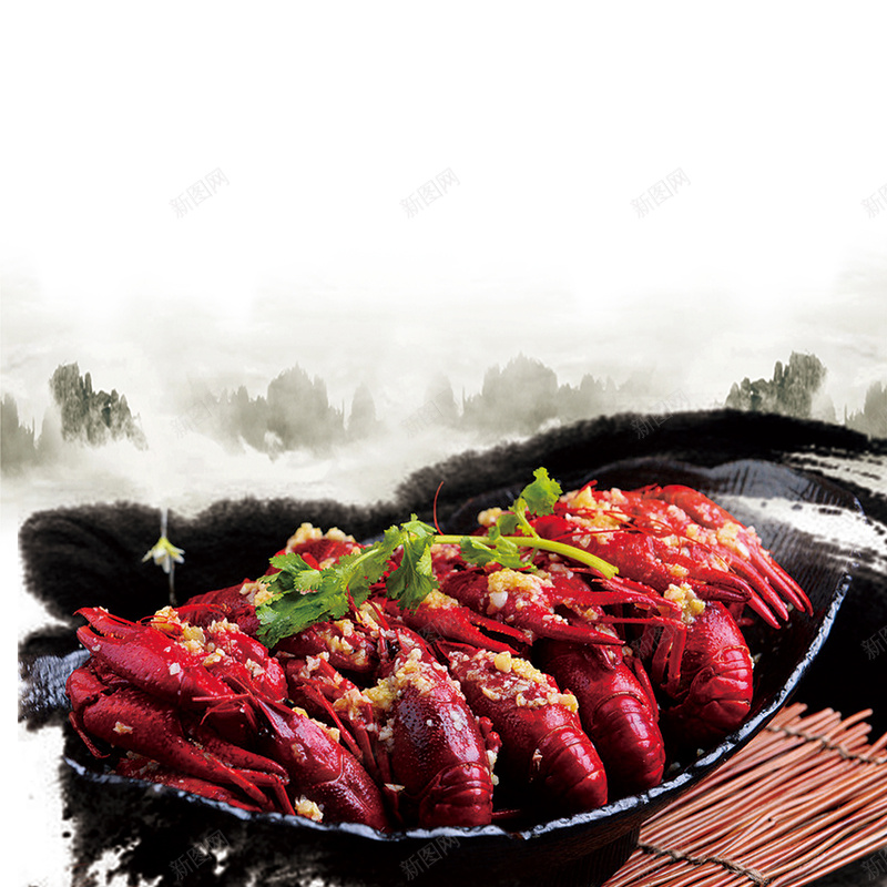 中国风麻辣小龙虾餐厅海报背景psd设计背景_新图网 https://ixintu.com PSD背景素材 中国风 国风 小龙虾 海报 背景素材 餐厅 饮食文化 麻辣