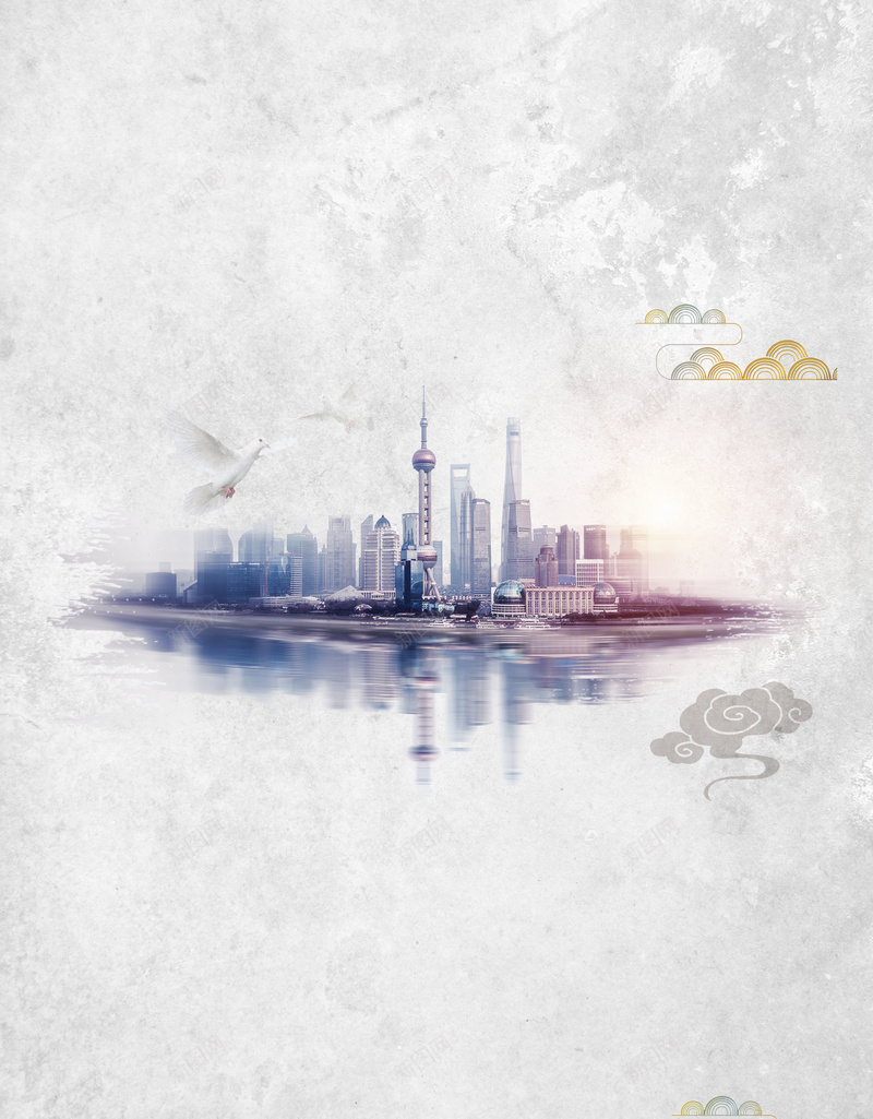 上海印象自助游海报背景jpg设计背景_新图网 https://ixintu.com 上海印象 上海形象广告 上海手绘 上海景色 上海自助 上海自驾游 世博园 水墨上海 美丽上海 陆家嘴