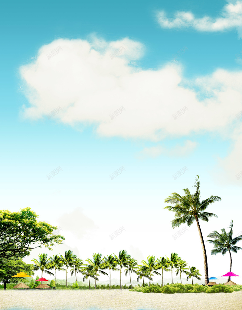 厦门一日游海报背景psd设计背景_新图网 https://ixintu.com 南普陀 厦门 厦门一日游 广告设计模板 椰树 海报设计 海滩 源文件 环岛路 金门岛 鼓浪屿