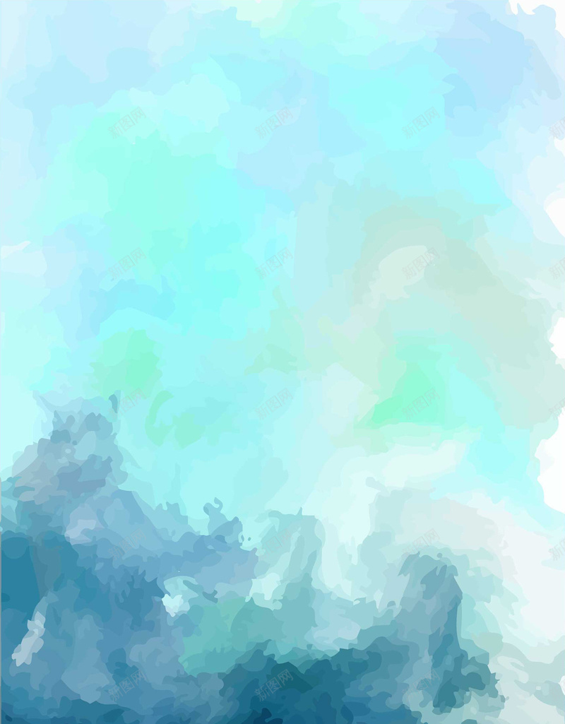 蓝色水彩现代感抽象封面背景jpg设计背景_新图网 https://ixintu.com 创意 商务封面 宣传手册 广告宣传 抽象 杂志封面 水彩背景 现代感 矢量素材 蓝色水彩