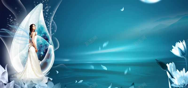 清新背景jpg设计背景_新图网 https://ixintu.com 养颜 化妆 化妆品 唯美 大气 婚礼 婚纱 彩妆 护肤 护肤品 梦幻 浪漫 海报banner 淘宝天猫首页海报 美女 美妆 美妆节 美容 花 蓝色 补水