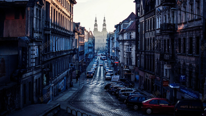 欧洲复古城市街道美景jpg高清背景_新图网 https/ixintu.