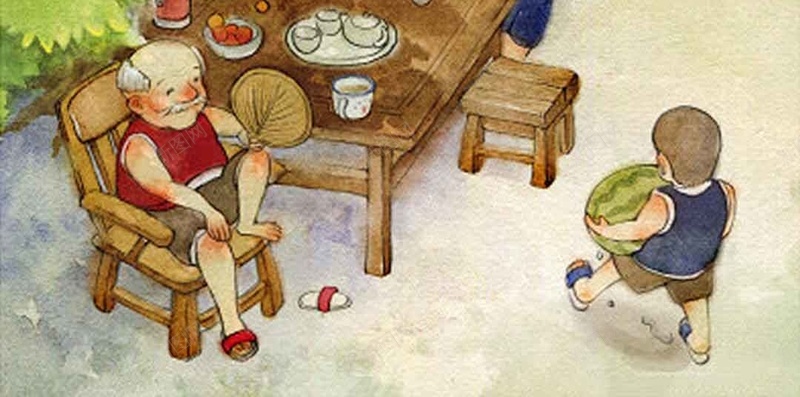 绿色夏日风景商业H5背景psd设计背景_新图网 https://ixintu.com 乘凉 分层 商业H5背景素材 夏日 大树PSD 小暑 微信 海报 绿色 风景