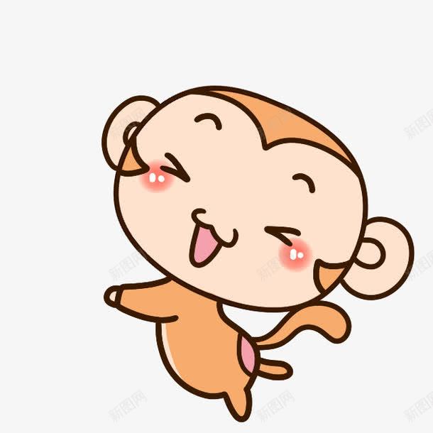 小猴子png免抠素材_新图网 https://ixintu.com 动漫 小猴子 水彩 笔刷 萌软