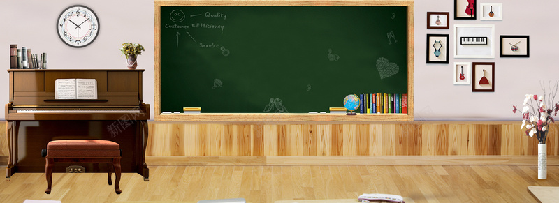 简约清新教室学习培训bannerjpg设计背景_新图网 https://ixintu.com 培训banner 学习培训 教室 暑假 暑假培训 清新 简约 钢琴