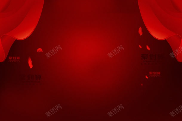 红色幕布宽屏背景jpg设计背景_新图网 https://ixintu.com 幕布 红色 背景