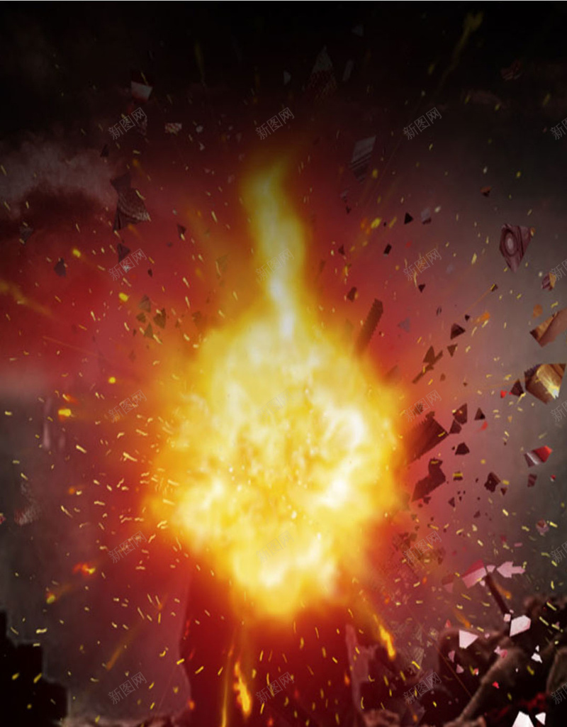 火山爆发背景jpg设计背景_新图网 https://ixintu.com H5素材 大气 激动 爆炸 破坏力 紧张 红色背景
