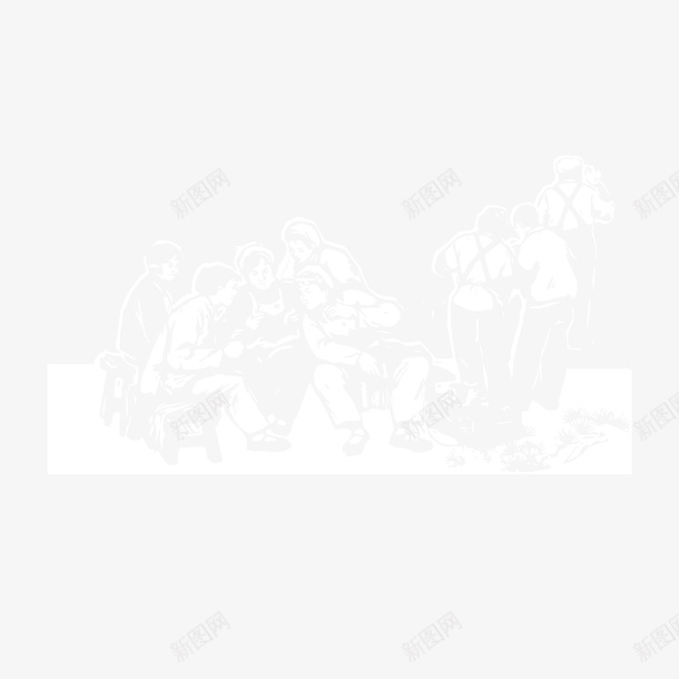 扁平化人物剪影矢量ai设计背景_新图网 https://ixintu.com 51劳动节 五一劳动节 剪影 劳动人民 扁平化人物 矢量 矢量图