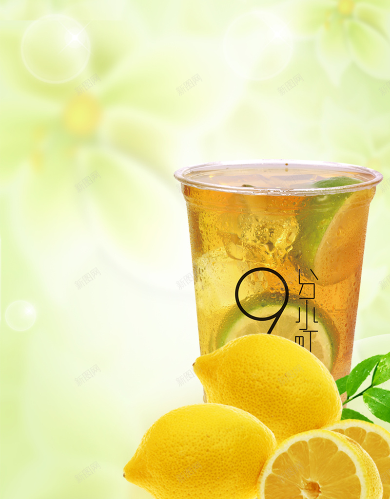 清新柠檬茶奶茶店海报背景psd设计背景_新图网 https://ixintu.com 外卖单 奶茶店广告 奶茶菜单 宣传单 幸福 广告背景 新鲜版 柠檬味 柠檬水 柠檬茶 海报背景 青柠檬