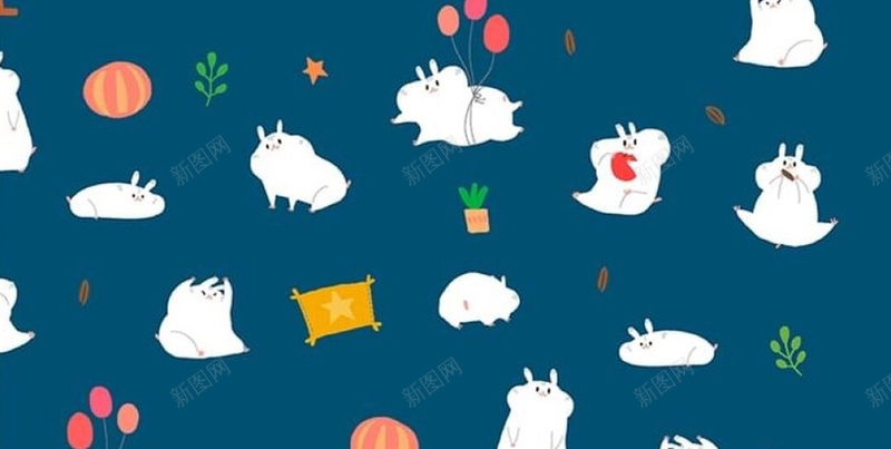 蓝色卡通兔子壁纸平面广告jpg设计背景_新图网 https://ixintu.com 信纸 兔子 卡通背景 可爱 壁纸 平铺风格 平面广告 蓝色手机壁纸 蓝色背景 贺卡