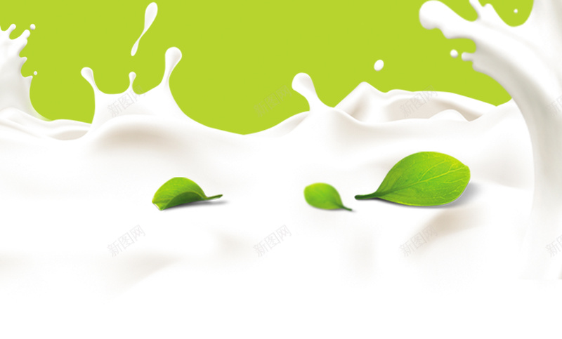 饮料绿色奶花背景psd设计背景_新图网 https://ixintu.com 喷溅 奶制品 奶花 树叶 海报 清新 牛奶 简约 绿叶 绿色 背景素材 飞溅 饮料