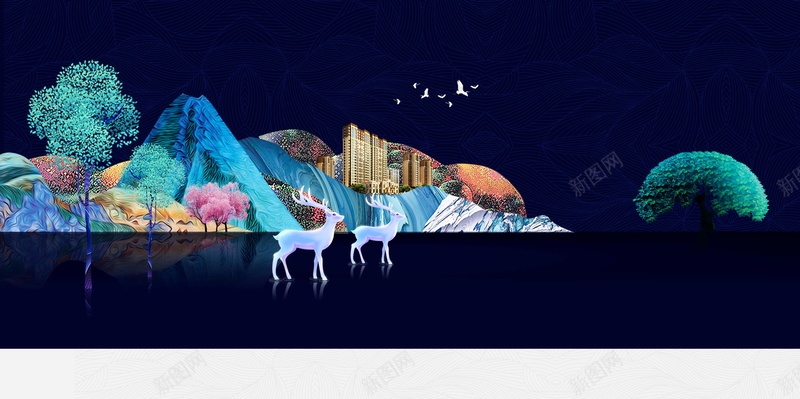 新中式地产高端地产开幕背景psd设计背景_新图网 https://ixintu.com PSD源文件 PSD素材 中国风 中式 中式地产 分层文件 别墅院子 古典 复古 庭院 新中式 背景模板 背景海报 背景素材 高清背景
