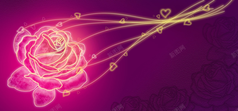 唯美玫瑰花背景psd设计背景_新图网 https://ixintu.com dm psd分层素材 广告模版 心语 情人节 情人节卡片 情侣 感动情人节 手绘画 梦幻 浪漫 海报 海报banner 源文件 爱心 玫瑰花 甜蜜 矢量等 节日素材