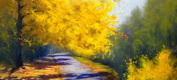 秋季油画清新背景bannerjpg设计背景_新图网 https://ixintu.com banner 油画 清新 秋季 背景
