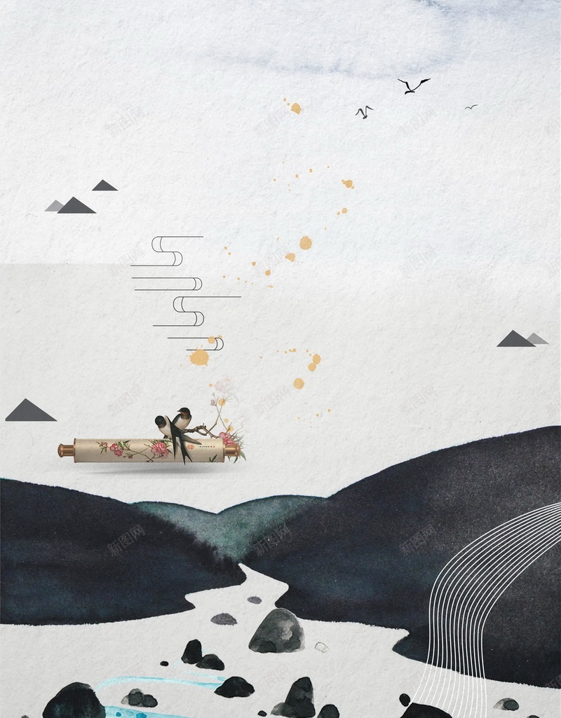 江山如画广告背景jpg设计背景_新图网 https://ixintu.com PSD 中国风江山如画海报 分层 卷轴 复古海报 大气 山水 平面 广告 模板 水墨 江山如画创意海报 江山如画展板广告 海报 画卷 画笔毛笔 祥云 简洁 素材 背景 高山 黑白