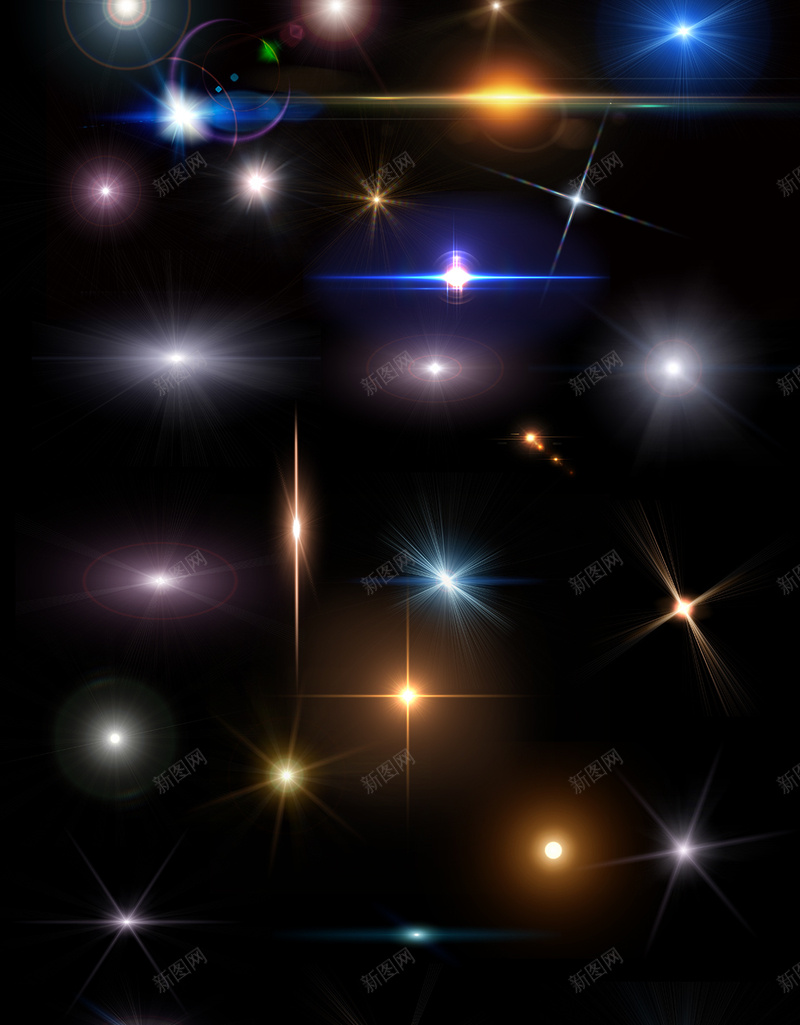 星光特效光晕亮光H5背景psd设计背景_新图网 https://ixintu.com H5背景 大气 手机端APP 星光 炫彩 特效光晕 科幻
