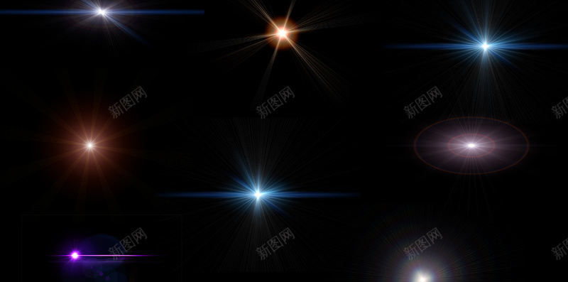 星光特效光晕亮光H5背景psd设计背景_新图网 https://ixintu.com H5背景 大气 手机端APP 星光 炫彩 特效光晕 科幻