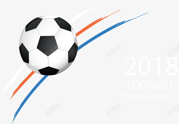 彩色笔刷足球海报矢量图ai免抠素材_新图网 https://ixintu.com 2018世界杯 世界杯 世界杯比赛 矢量png 足球 足球比赛 矢量图