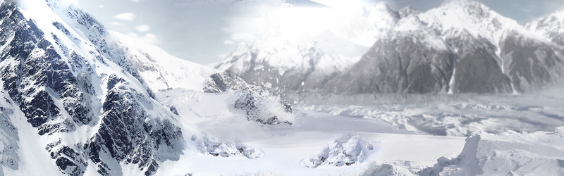 冬日山川banner背景psd_新图网 https://ixintu.com 冬日 山川 摄影 海报banner 雪山 风景
