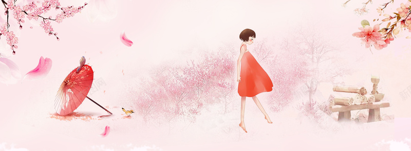 三八女王节粉色唯美化妆品促销bannerpsd设计背景_新图网 https://ixintu.com 三八 促销banner 女王节 女生节 女神节 妇女节 手绘美女 清新花卉 粉色清新 美妆 蝴蝶
