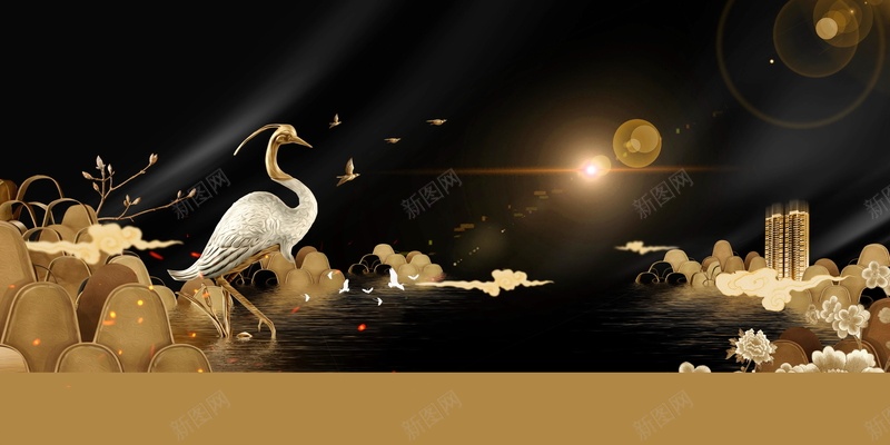 新中式地产高端地产开幕PSDjpg设计背景_新图网 https://ixintu.com PSD源文件 PSD素材 中国风 中式 中式地产 分层文件 别墅院子 古典 复古 庭院 新中式 背景模板 背景海报 背景素材 高清背景