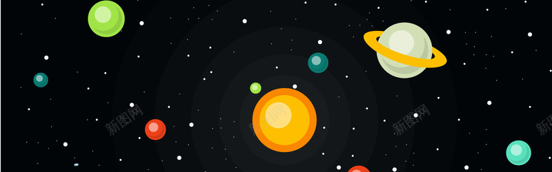 卡通宇宙背景图矢量图ai设计背景_新图网 https://ixintu.com 卡通 宇宙 手绘 星球 海报banner 童趣 黑色 矢量图