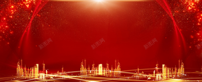大气年会房企红色bannerpsd设计背景_新图网 https://ixintu.com 2018年会 企业励志形象 企业年会 企业活动 公 励志梦想 大气企业 年终盛典 梦想飞翔