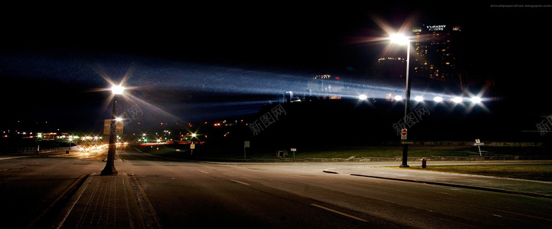 夜景路灯背景jpg_新图网 https://ixintu.com 夜景 摄影 海报banner 路灯 道路 风景