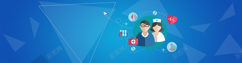 蓝色背景psd设计背景_新图网 https://ixintu.com 医疗 商务 服务 海报banner 科幻 科技 科技感 科技风 高科技