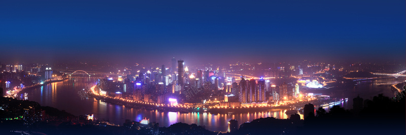 城市psd_新图网 https://ixintu.com 城市夜色 城市背景 夜景 房产广告 摄影 海报banner 风景
